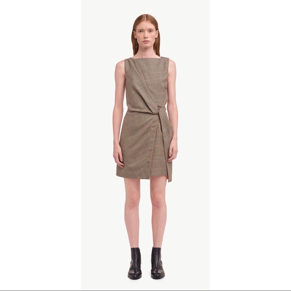 Rag & bone Logan herringbone wool shift dress